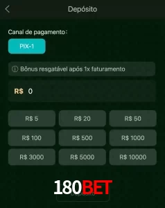 deposits 180BET